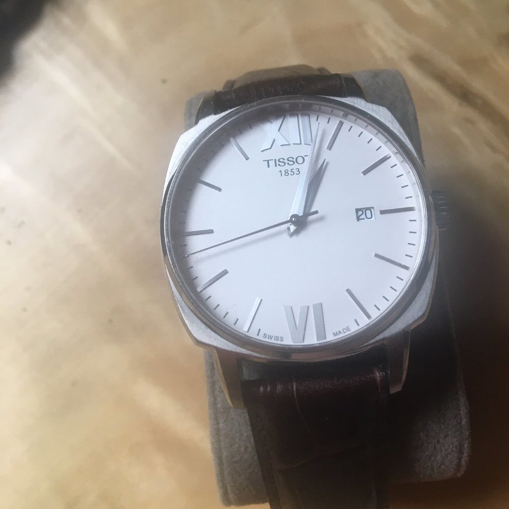 Lightly Used Tissot Dress Watch w/ Leather 'Croc' style band Automatic ETA 2824